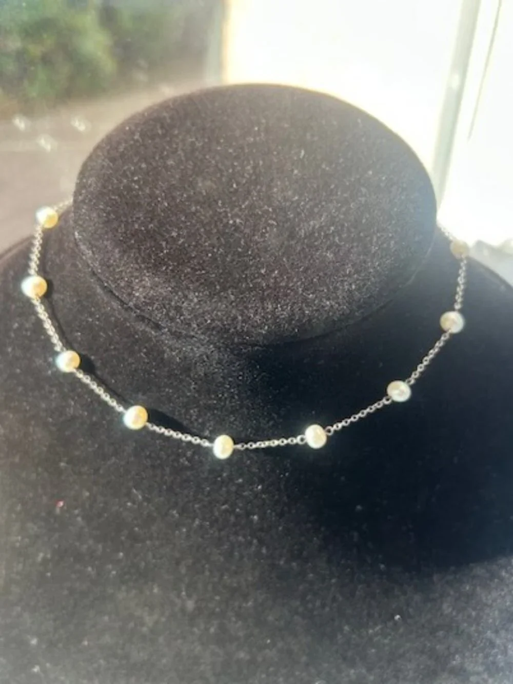 CAROLEE Sterling Silver Freshwater Pearl & Toggle Clasp NECKLACE_8